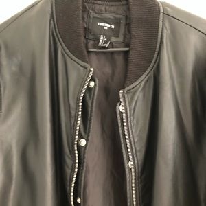 Leather Bomber Jacket